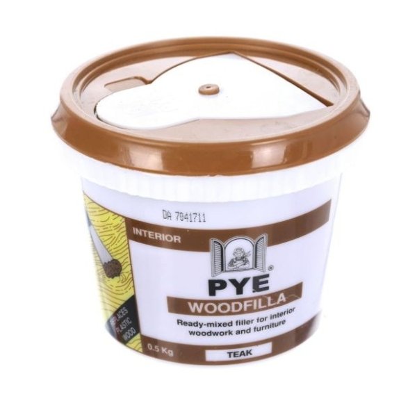 PYE Interior Wood Filler (Teak) (0.5kg)
