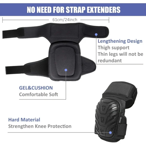 Thickened Wear-Resistant Silicone Knee Pads